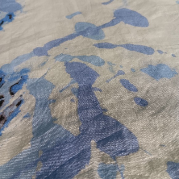 Habitat Clothes To Live In Blue‎ Tie Dye Tunic Xs Lagenlook Art To Wear  Beachy - Picture 4 of 10